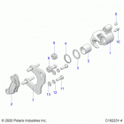 SPORTSMAN 570 TOURING EPS (A21SDE57A4/B4) Brakes, front caliper - a21sde57a4  /  b4 (c102231-4)