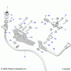 SPORTSMAN 1000 XP 55 Brakes, brake pedal and master cylinder - a21sle95fg  / ...