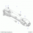SPORTSMAN XP 1000 TOURING 48 Drive train, prop shaft, rear - a21sye95ad  /  cad (c102...