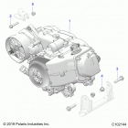 OUTLAW 70 (A21HBB07A3/A7/B3/B7) Engine, engine and transmssion mounting - a21hbb07a3  / ...