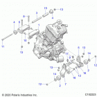 SPORTSMAN 570 EPS (A21SEE57A1/A3/A5/A7/A9/B1/B3/B5/B7/B9) Engine, mounting - a21see57a1  /  a3  /  a5  /  a7  /  a...