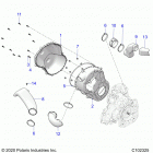 SPORTSMAN XP 1000 HUNTER EDITION (A21SXD95A9) Body, clutch cover - a21sxd95a9 (c102325)