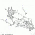 SPORTSMAN 850 EPS 48 Chassis, main frame - a21sxe85a9  /  af  /  ap  /  ca9  ...