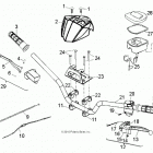 PHOENIX 200 (A21YAP20A4/N4/CA4) Steering, handlebar - a21yap20a4  /  n4  /  ca4 (49atvha...