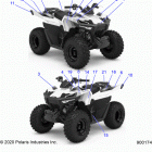 OUTLAW 70 MD (A21HBB07N3/N7) Body, decals  /  reflectors - a21hbb07n3  /  n7 (900174)