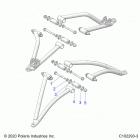SPORTSMAN 570 HUNTER PACKAGE (A21SHD57A9) Suspension, a-arm mounting - a21shd57a9 (c102293-3)