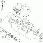 WILDCAT XX XT EPS WHITE/CHARCOAL INTERNATIONAL [U2019RGX1POSW] Water pump and thermostat assembly [303261]