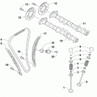 WILDCAT XX XT EPS WHITE/CHARCOAL INTERNATIONAL [U2019RGX1POSW] Camshaft, chain, and valve assembly [302854]