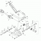 PROWLER 500 RED [U2019PAK4CUSR] Rear suspension assembly [303427]