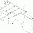 WILDCAT XX XT EPS WHITE/CHARCOAL INTERNATIONAL [U2019RGX1POSW] Cargo box shield [302843]