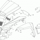 WILDCAT XX XT EPS WHITE/CHARCOAL INTERNATIONAL [U2019RGX1POSW] Front and side panel assemblies [303386]