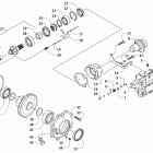 PROWLER 500 RED [U2019PAK4CUSR] Front drive gearcase assembly [302482]