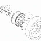 WILDCAT XX XT EPS WHITE/CHARCOAL INTERNATIONAL [U2019RGX1POSW] Wheel and tire assembly [302829]
