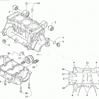 WILDCAT XX XT EPS WHITE/CHARCOAL INTERNATIONAL [U2019RGX1POSW] Crankcase assembly [302855]
