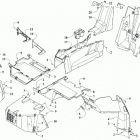 WILDCAT XX XT EPS WHITE/CHARCOAL INTERNATIONAL [U2019RGX1POSW] Console and floor panel assembly [302820]