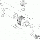 WILDCAT XX XT EPS WHITE/CHARCOAL INTERNATIONAL [U2019RGX1POSW] Air intake assembly [302832]