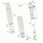 WILDCAT X LTD EPS GRAY [U2019WTW1PUSC] Rear suspension shock assembly [302681]