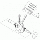 WILDCAT X EPS GRAY/ORANGE [U2019WSW1PUSC] Crankshaft and piston assembly [302670]