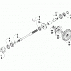 WILDCAT X EPS GRAY/ORANGE [U2019WSW1PUSC] Secondary drive assembly [302673]