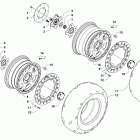 WILDCAT X LTD EPS GRAY [U2019WTW1PUSC] Wheel and tire assembly [302682]