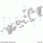 SPORTSMAN XP 1000 48 Brakes, front caliper - a20sxz95ag  /  cag (c101730)