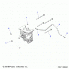 SPORTSMAN XP 1000 48 Drive train, gearcase mounting, rear - a20sxe95kl  /  kr...
