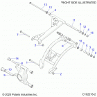 SPORTSMAN XP 1000 HIGH LIFTER (A20SXM95AL/CAL) Suspension, rear control arms, mounting - a20sxm95al  / ...