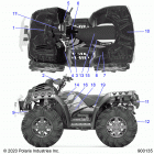 SPORTSMAN XP 1000 HIGH LIFTER (A20SXM95AL/CAL) Body, decals - a20sxm95al  /  cal (900135-01)