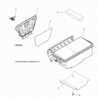 SPORTSMAN 850 HIGH LIFTER (A20SXN85A8) Body, storage, rear - a20sxn85a8 (100925)