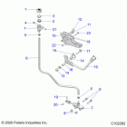 SPORTSMAN XP 1000 48 Brakes, brake pedal and master cylinder - a20sxe95kl  / ...