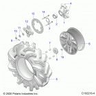 SPORTSMAN XP 1000 HIGH LIFTER (A20SXM95AL/CAL) Wheels, rear and hub - a20sxm95al  /  cal (c102216-4)