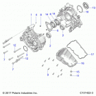 SPORTSMAN 450 HO EPS Engine, crankcase - a20see50a1  /  a5  /  ca1  /  ca5 (c...