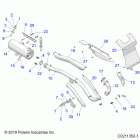 SPORTSMAN 450 HO EPS Engine, exhaust - a20see50a1  /  a5  /  ca1  /  ca5 (c02...