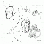 SCRAMBLER 850 48 Body, clutch cover - a20sva85a3 (101049)