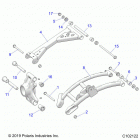 SPORTSMAN 1000 XP 48 (A20SXD95A9/E95AG/CAG) Suspension, rear control arms - a20sxd95a9