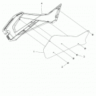 SPORTSMAN 570 X2 Body, right hand side panel heat shield and hardware 2 u...