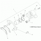SCRAMBLER XP Brakes, front caliper - a20sve95kr (49atvbrakerr09spxp85...