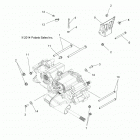 SPORTSMAN 570 EPS EUN (A20SHE57FP/S57CP/FP/CU) Drive train, main gearcase mounting - a20she57fp  /  s57...