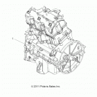 SCRAMBLER 850 48 (A20SVA85A3) Engine, long block - a20sva85a3 (49atvengine12sp850)