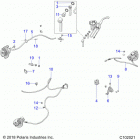 SPORTSMAN XP 1000/XP Brakes, brake lines - a20sxd95a9  /  e95ag  /  cag [c102...