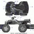 SPORTSMAN XP 1000 48 Body, decals - a20sxe95kl  /  kr (900155-01)