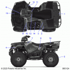 SPORTSMAN 570 UTLILITY PACKAGE Body, decals - a20seg57a1  /  a4  /  a7  /  a9  /  b1  /...
