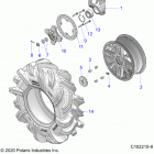 SPORTSMAN XP 1000 HIGH LIFTER (A20SXM95AL/CAL) Wheels, front and hub - a20sxm95al  /  cal (c102215-9)