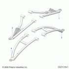 SPORTSMAN XP 1000/XP Suspension, front a-arms - a20sxd95a9 (c0211318-1)
