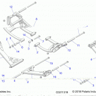 SPORTSMAN 850 HIGH LIFTER (A20SXN85A8) Suspension, rear - a20sxn85a8 (c0211319)
