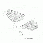SCRAMBLER 1000XP 55 Body, skid plates - a20sve95kr (49atvskidplate14sp550)