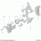 SPORTSMAN XP 1000/XP Brakes, front caliper - a20sxd95a9  /  e95ag  /  cag (c1...