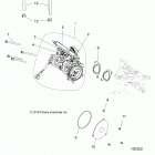 SPORTSMAN 850 HIGH LIFTER (A20SXN85A8) Engine, throttle body - a20sxn85a8 (100302)