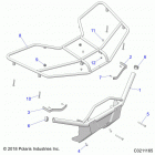 SPORTSMAN 450 HO UTILITY Body, front rack - a20seg50a1  /  a5  /  ca1  /  ca5 (c0...