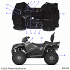 SPORTSMAN TOURING 570 EPS EU 3PC Body, decals - a20sde57k5 (900144-01)
